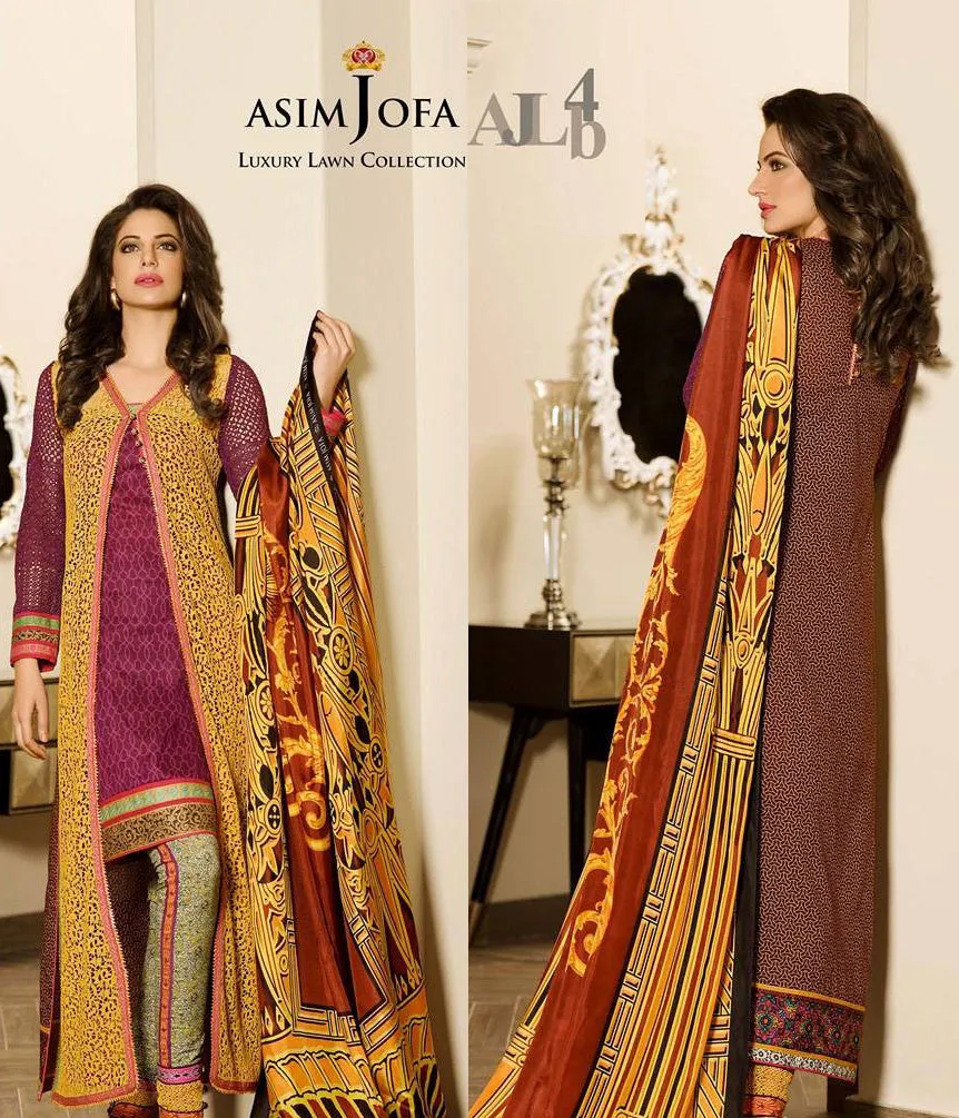 Asim Jofa Luxury Lawn Collection '15 - 4B