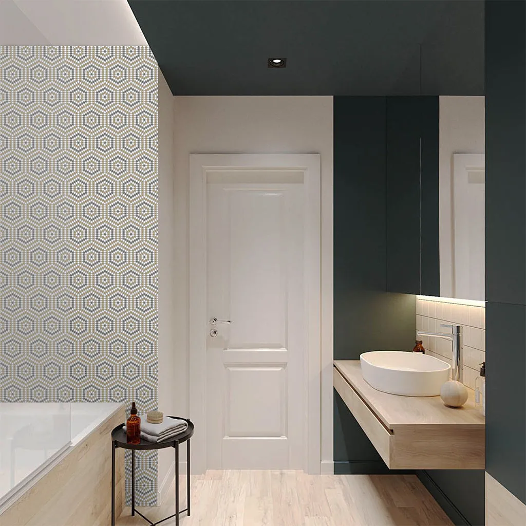 Belfort Country, Hexagon Mosaic - Glass Tile
