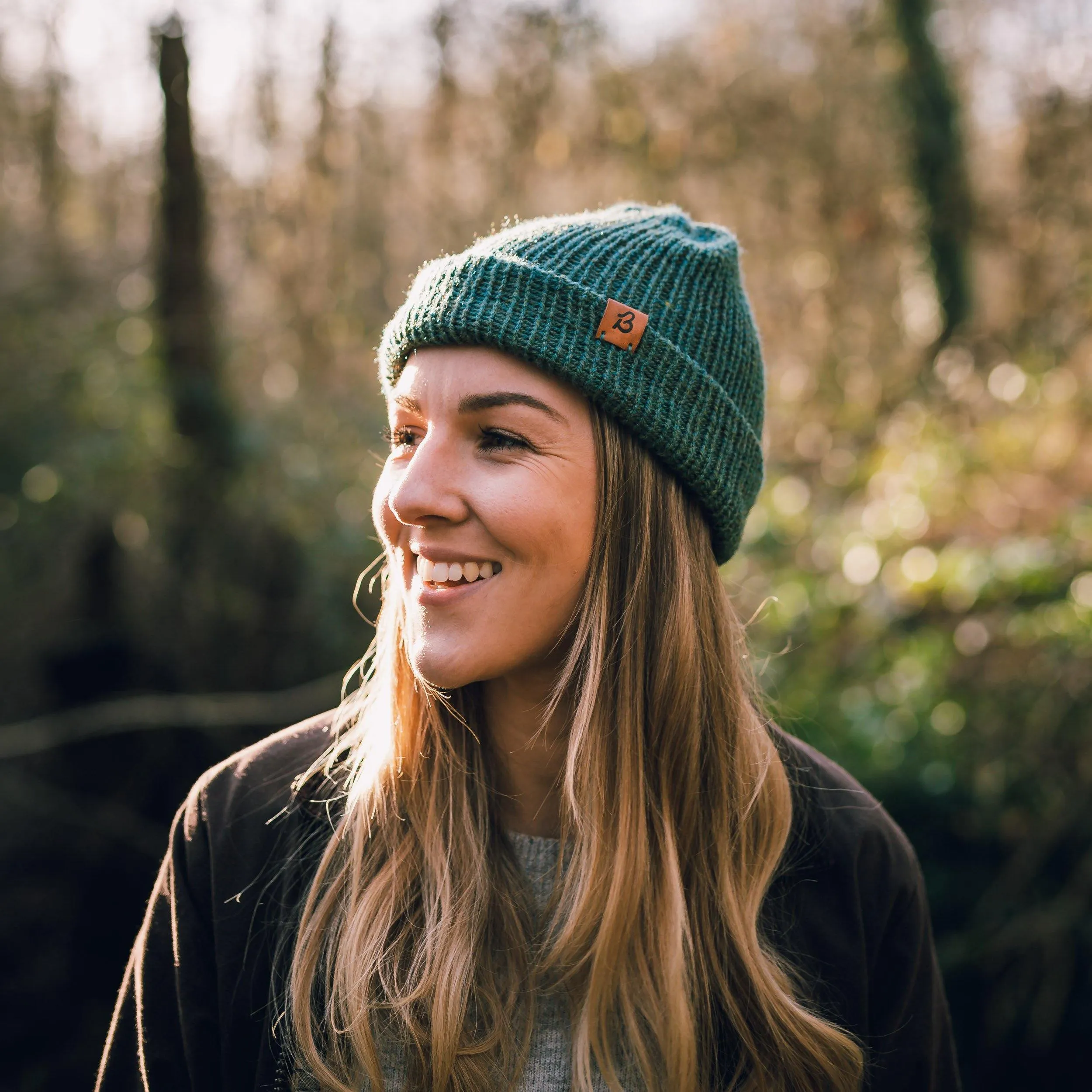 Hazel Brown Wooly Beanie Hat