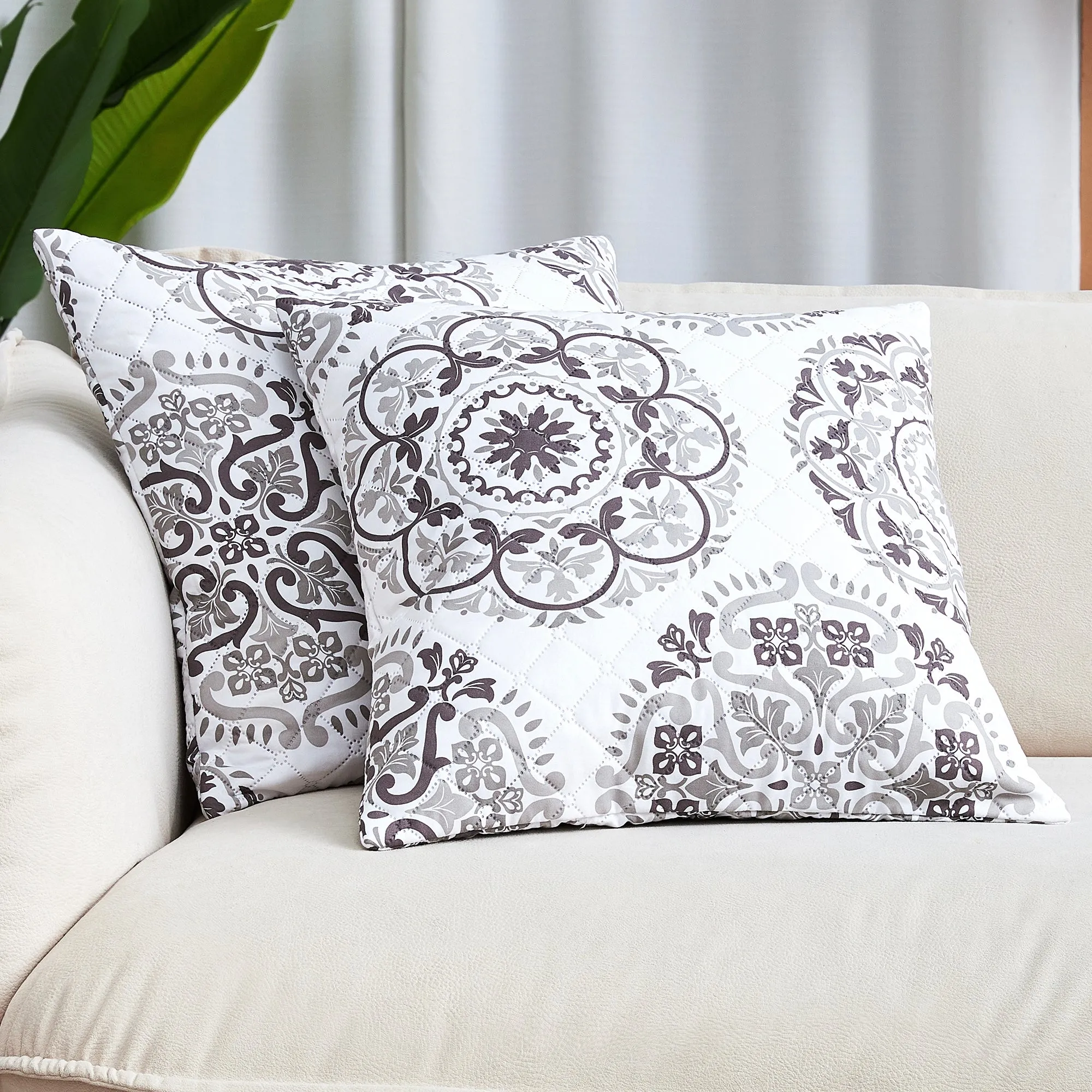 Iconic 2-Piece Ultrasonic Throw Pillow Cover Set