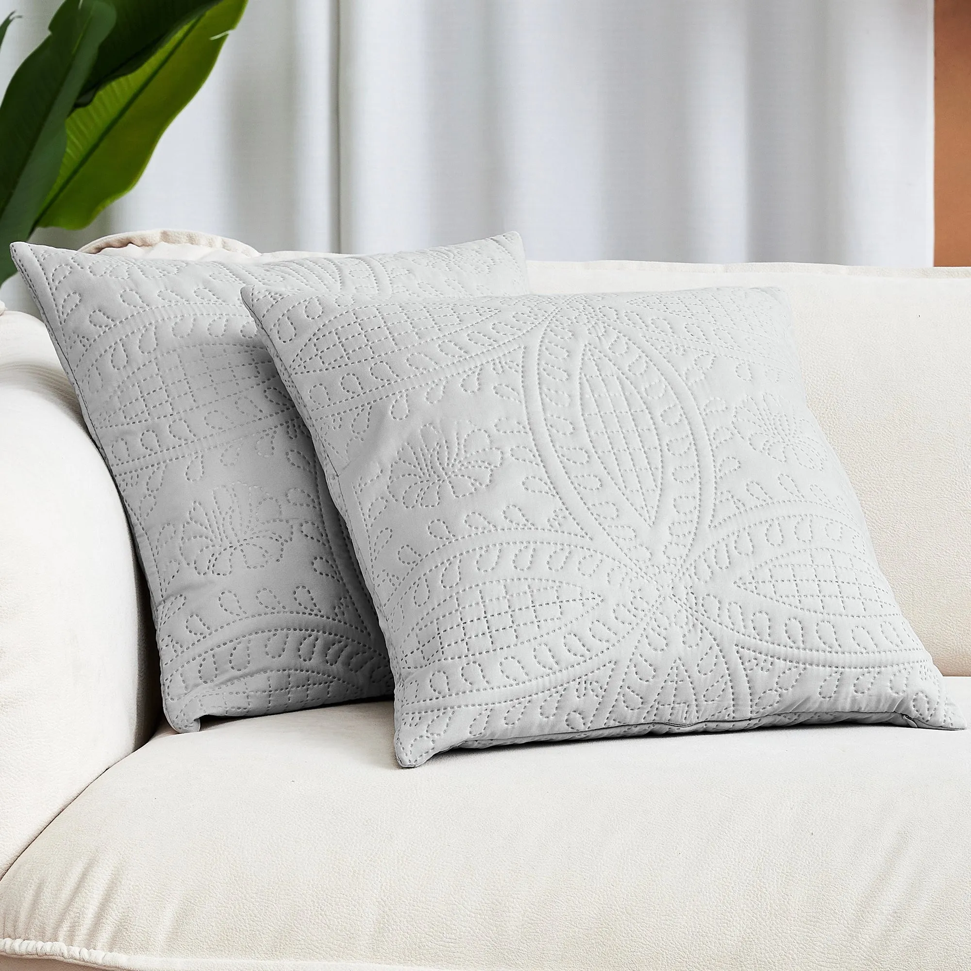 Iconic 2-Piece Ultrasonic Throw Pillow Cover Set