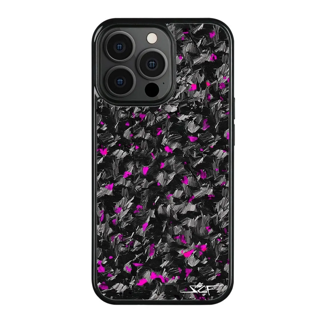 iPhone 13 Pro Real Purple Flake Forged Carbon Fiber Phone Case | CLASSIC Series
