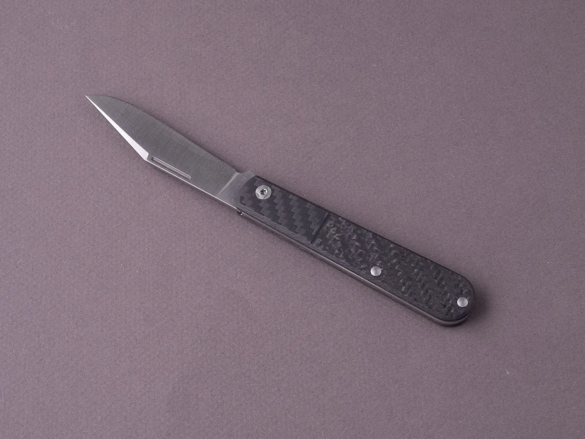 lionSTEEL - Folding Knife - Barlow - Shuffler - 65mm - M390 - Slip Joint - Carbon Fiber