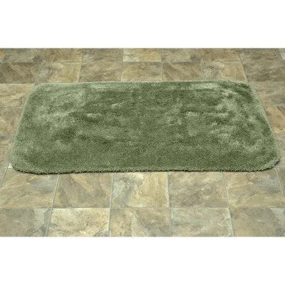 Open Box - 30"x50" Finest Luxury Ultra Plush Washable Nylon Bath Rug Deep Fern - Garland