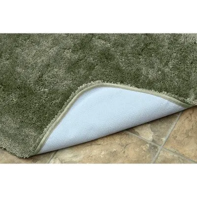 Open Box - 30"x50" Finest Luxury Ultra Plush Washable Nylon Bath Rug Deep Fern - Garland
