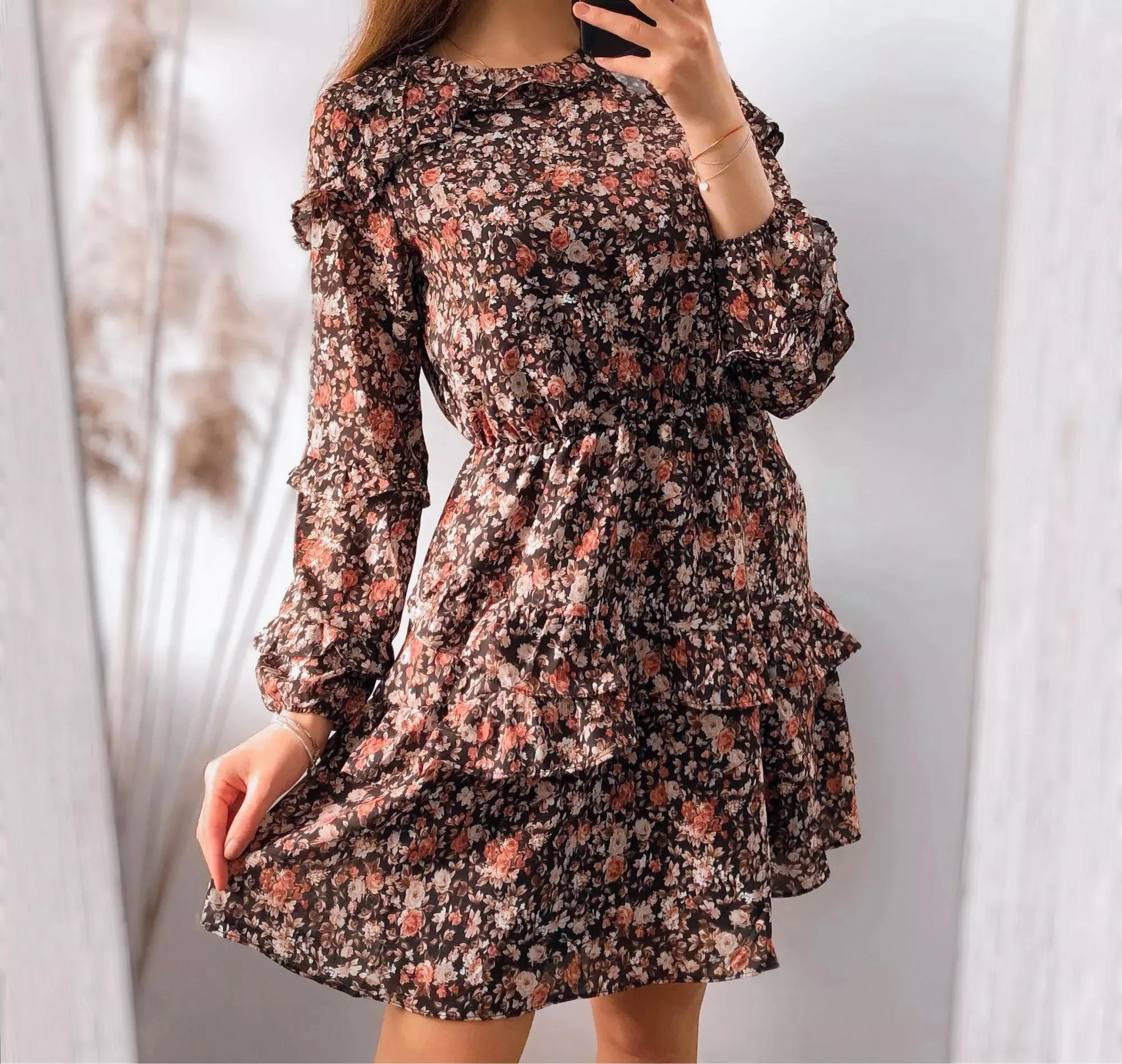 PENELOPE RUFFLE DRESS