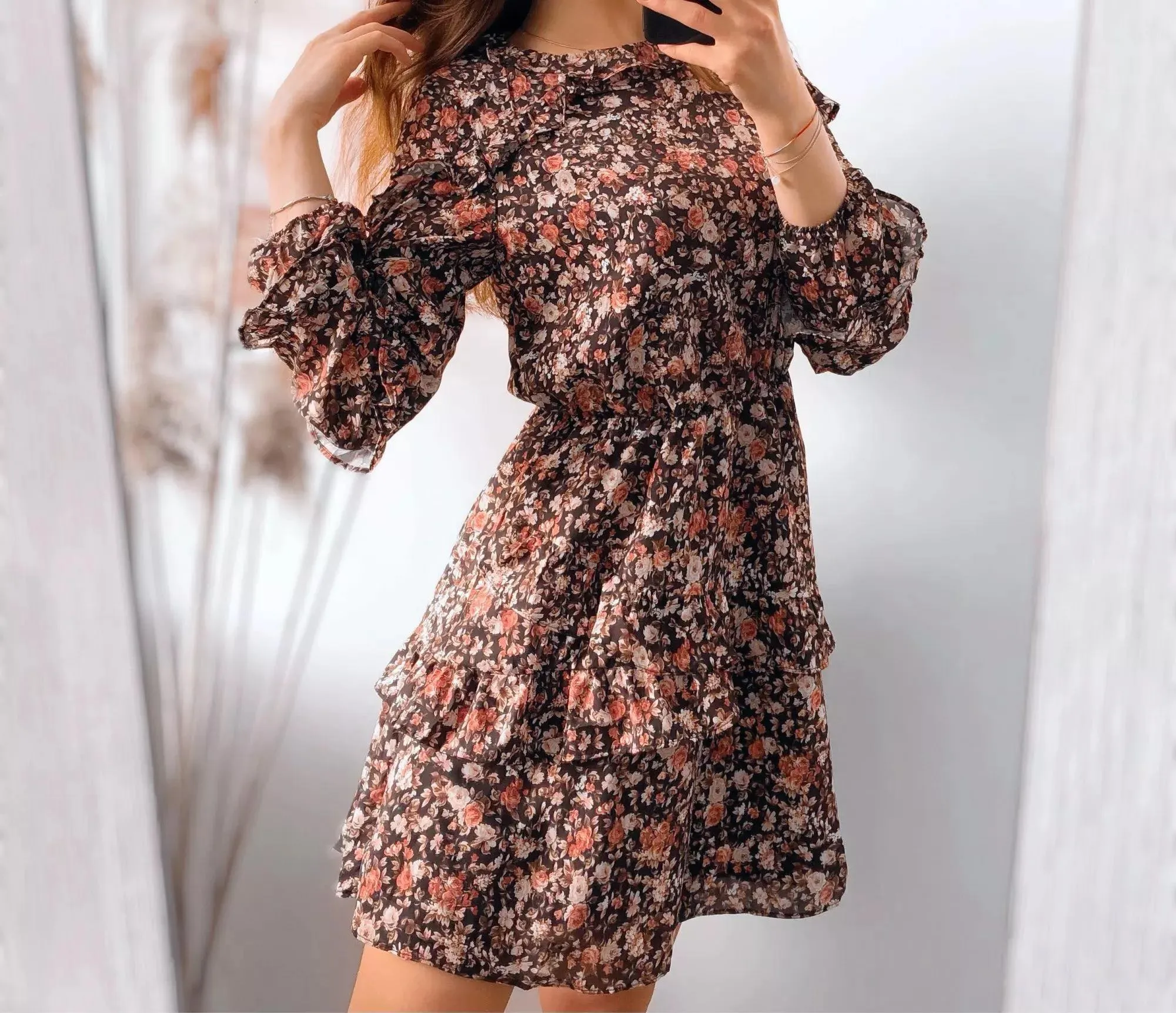 PENELOPE RUFFLE DRESS