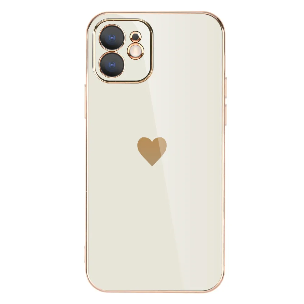 Solid Plating Lens Protection Phone Case For iPhone 12 11 Pro Max X XR XS Max 7 8 6 6s Plus SE 3 2022 13 Pro Max Soft Cover Case