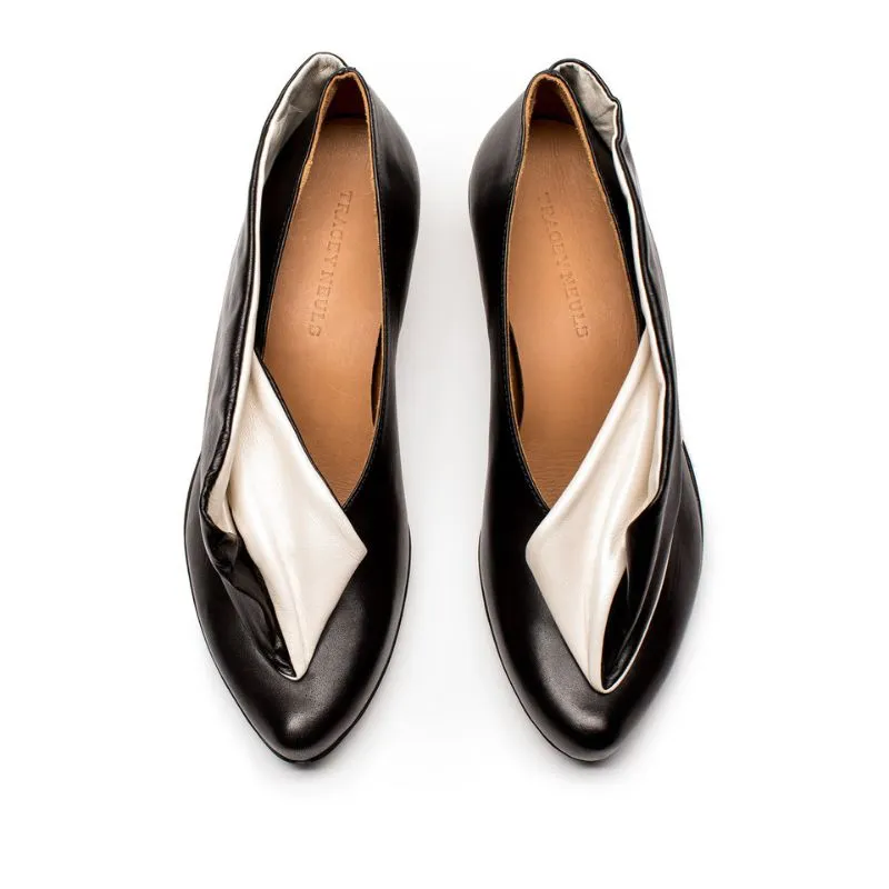 SS25_25 ORIGAMI Spectator | Leather Slip On