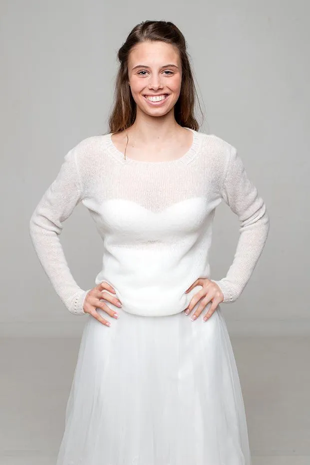 STRICK-BOX Strickpullover mit langem Arm aus Kaschmir stricken