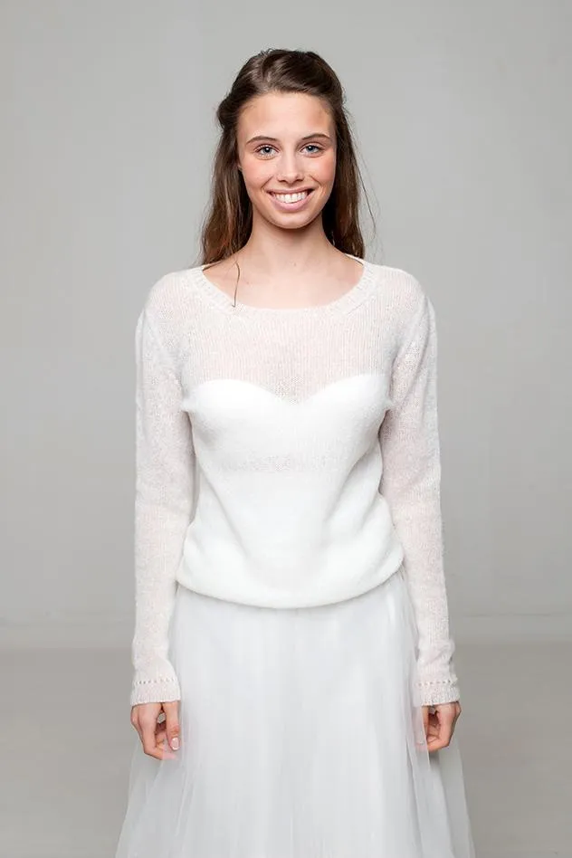 STRICK-BOX Strickpullover mit langem Arm aus Kaschmir stricken