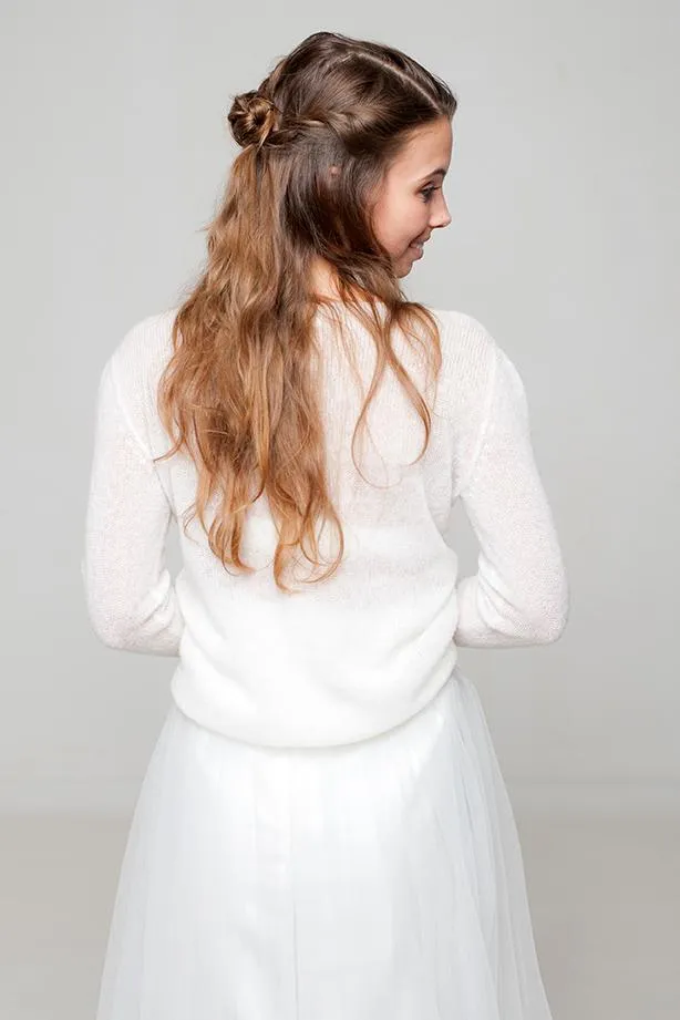 STRICK-BOX Strickpullover mit langem Arm aus Kaschmir stricken