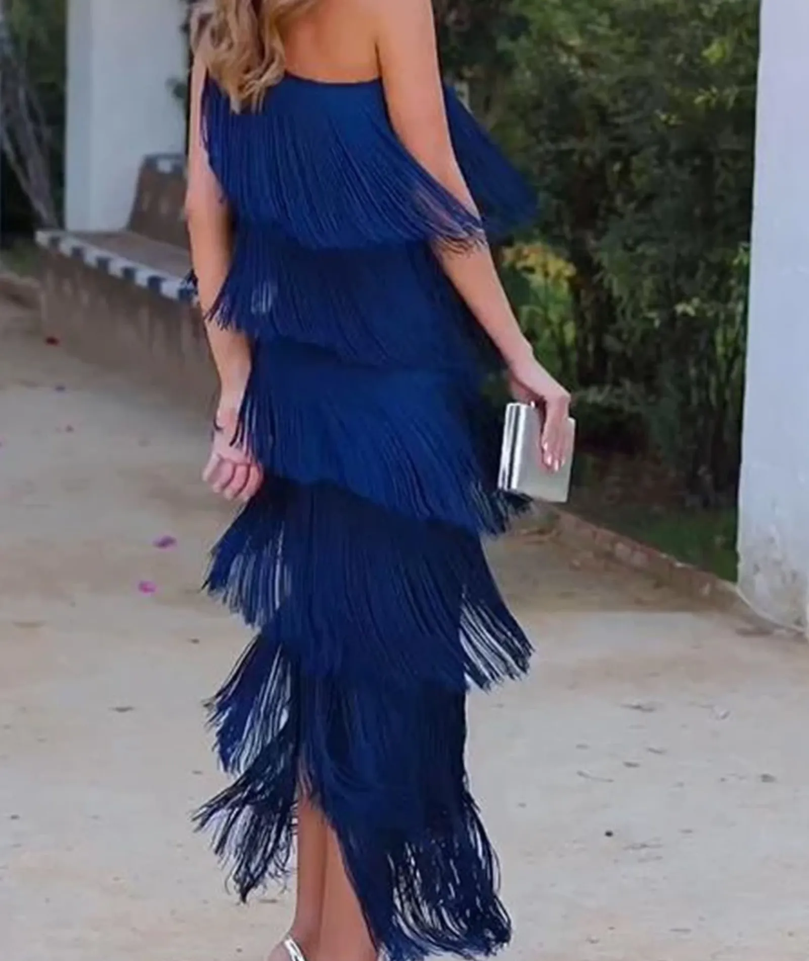 Sultry Ruffled Sexy Beach Party Dress